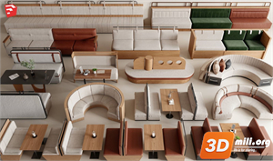 Cafe Furniture Skp Files 